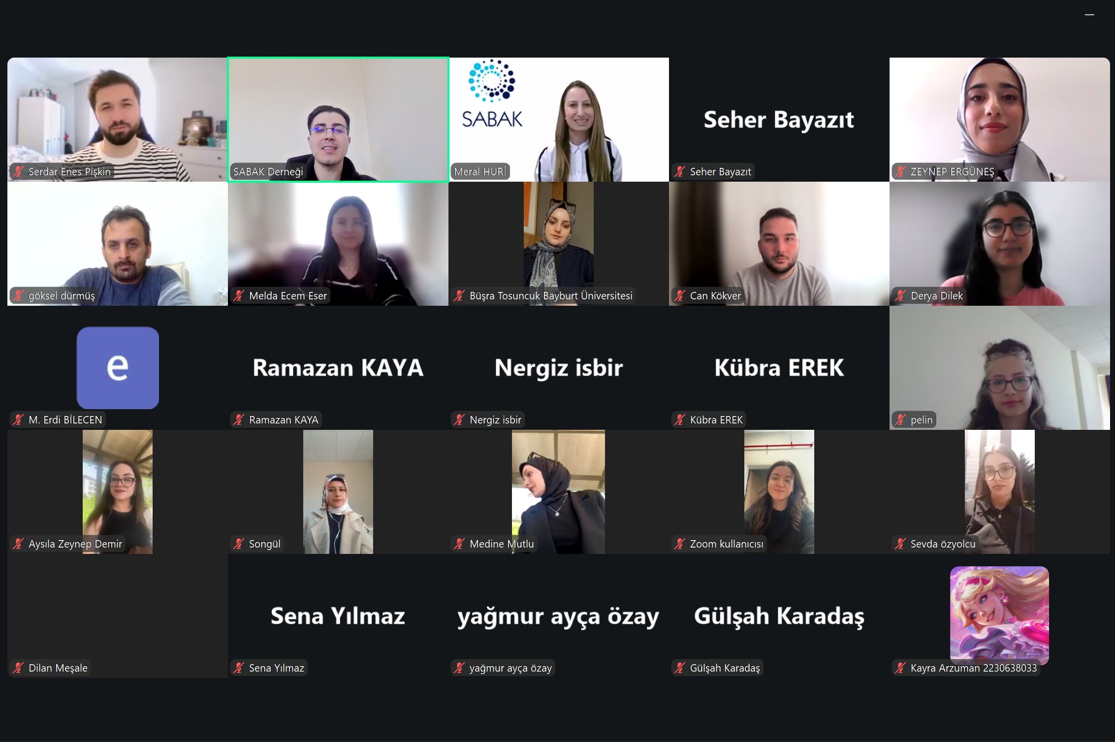 SABAK Öğrenci Değerlendirici Eğitimi 29 Nisan 2026