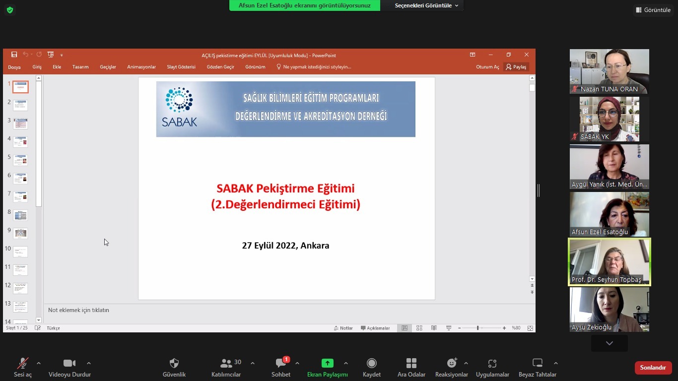 SABAK Pekiştirme Eğitimi 28 Eylül 2022 7
