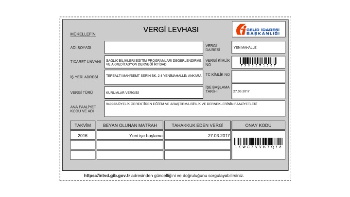 İktisadi işletme belgesi